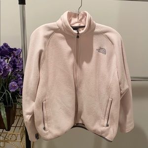 North face fleece liner baby light pink